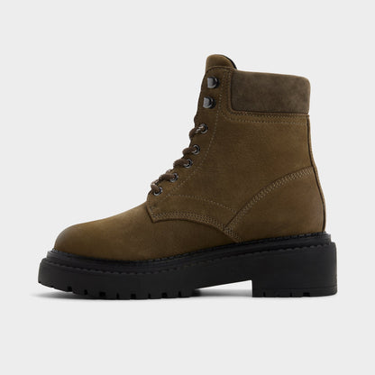 Lewellan in Dark Green - Hiking boot, Lug sole Aldo Dark green