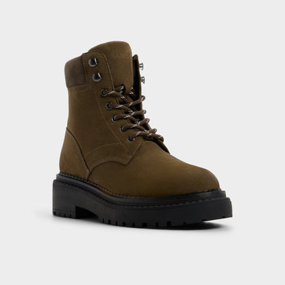 Lewellan in Dark Green - Hiking boot, Lug sole Aldo Dark green