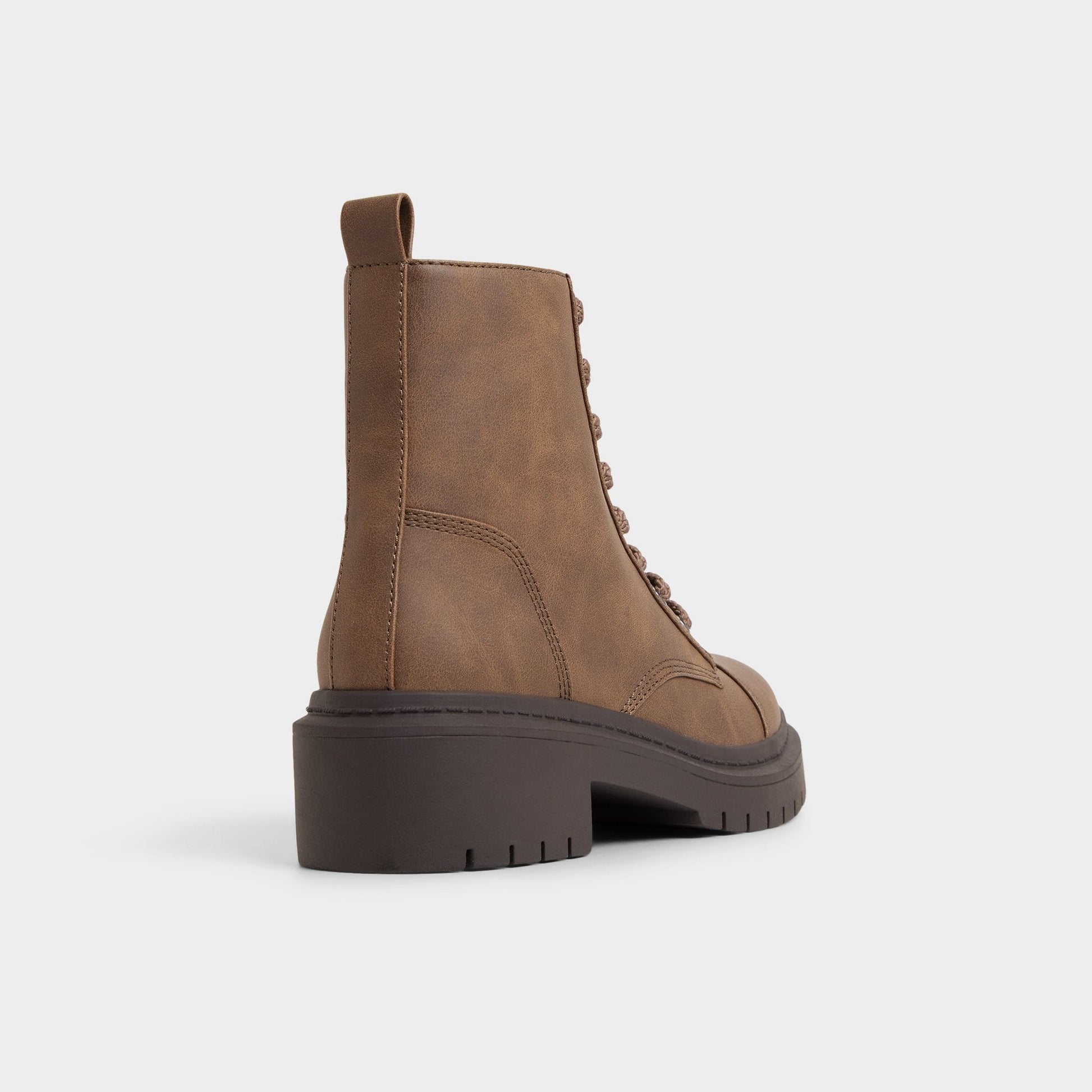 Goer in Medium Brown - Combat ankle boot, Lug sole Aldo Medium brown