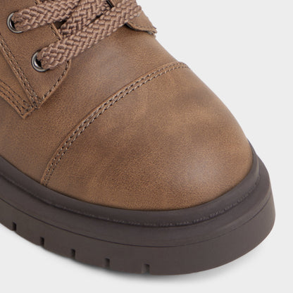 Goer in Medium Brown - Combat ankle boot, Lug sole Aldo Medium brown