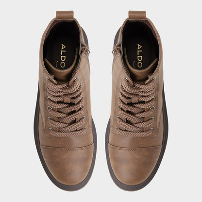 Goer in Medium Brown - Combat ankle boot, Lug sole Aldo Medium brown