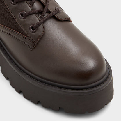 Talaleryknit Brown Overflow Women's Combat boots - Combat ankle boot, Brown Aldo Brown Overflow