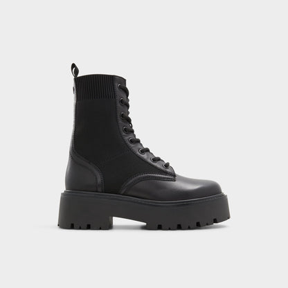Talaleryknit Black Women's Combat boots - Combat ankle boot, Black Aldo Black