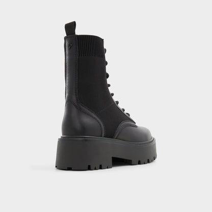 Talaleryknit Black Women's Combat boots - Combat ankle boot, Black Aldo Black