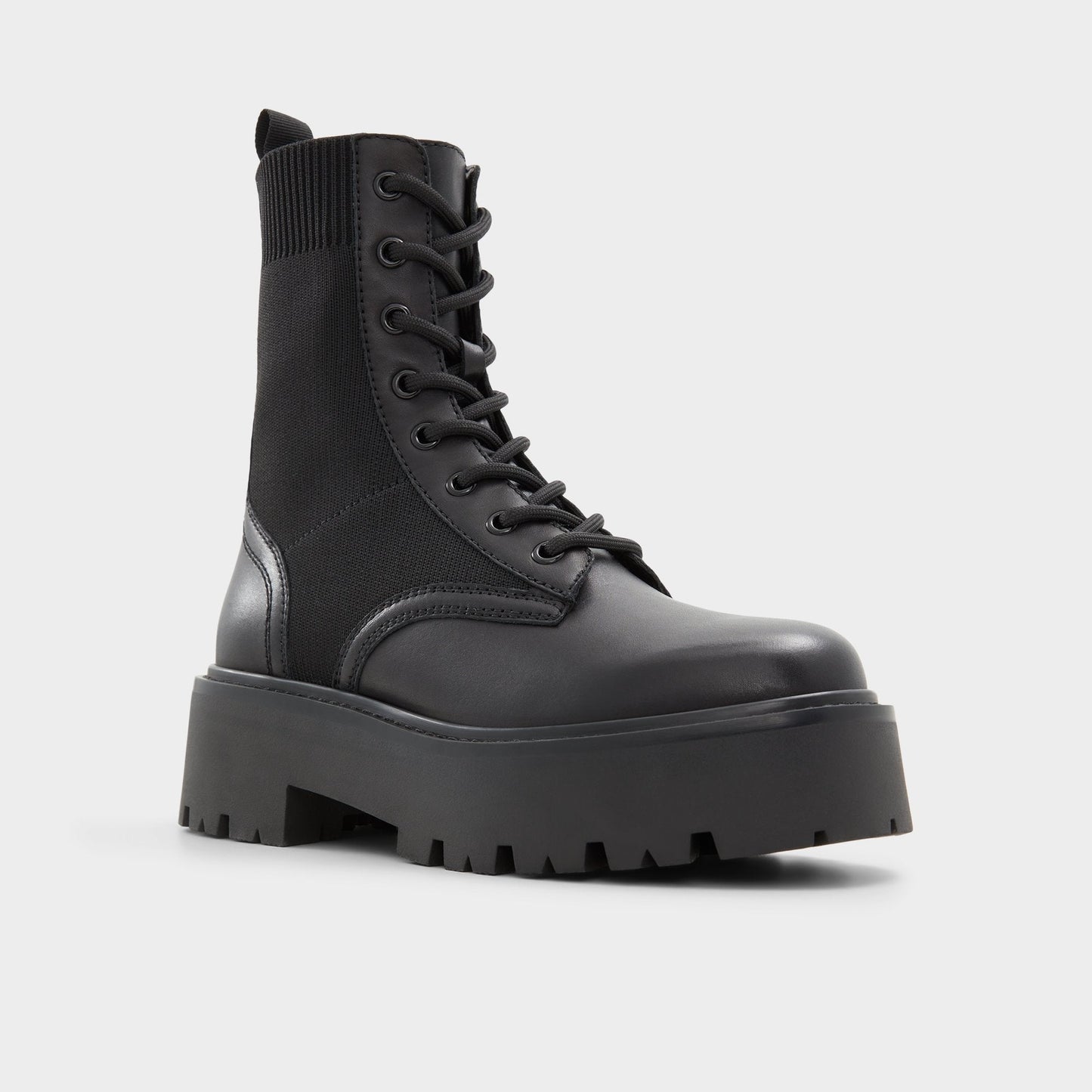 Talaleryknit Black Women's Combat boots - Combat ankle boot, Black Aldo Black