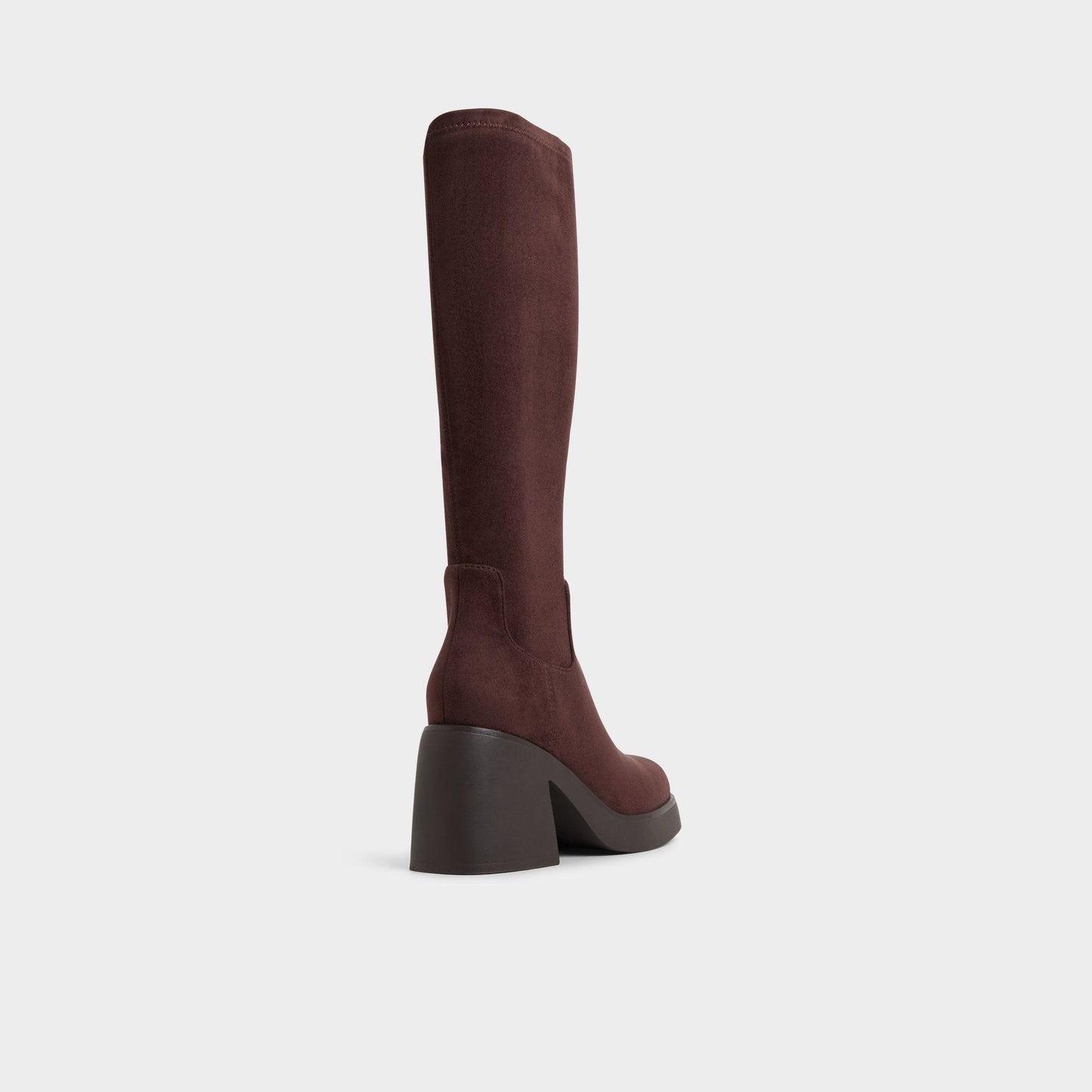 Auster in Dark Brown - Knee-high boot, Platform Aldo Dark Brown