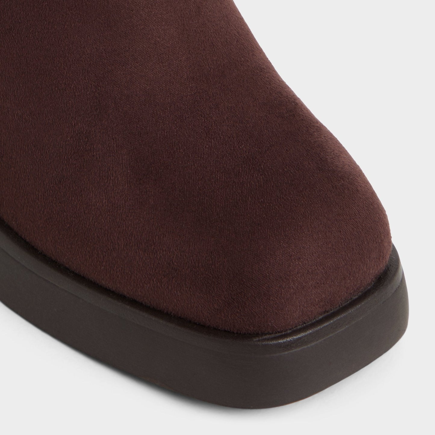 Auster in Dark Brown - Knee-high boot, Platform Aldo Dark Brown