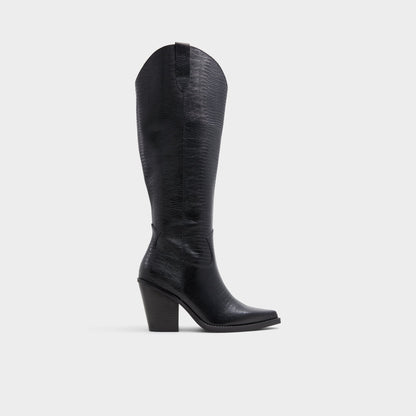 Nevada-wc Black Women's Western - Western knee-high boot, Black Aldo Black