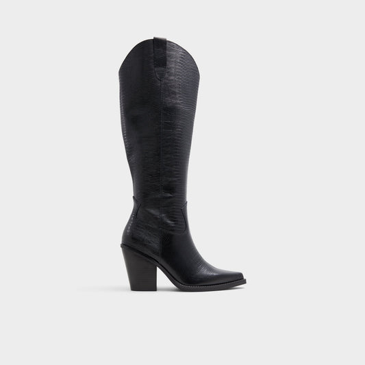Nevada-wc Black Women's Western - Western knee-high boot, Black Aldo Black