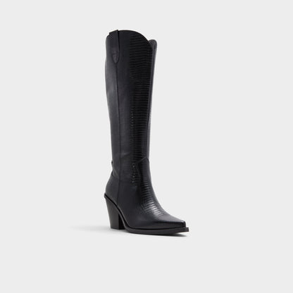 Nevada-wc Black Women's Western - Western knee-high boot, Black Aldo Black