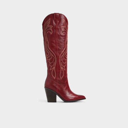 Alamo Medium Red Women's Western - Western boot Aldo Medium red