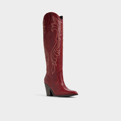 Alamo Medium Red Women's Western - Western boot Aldo Medium red