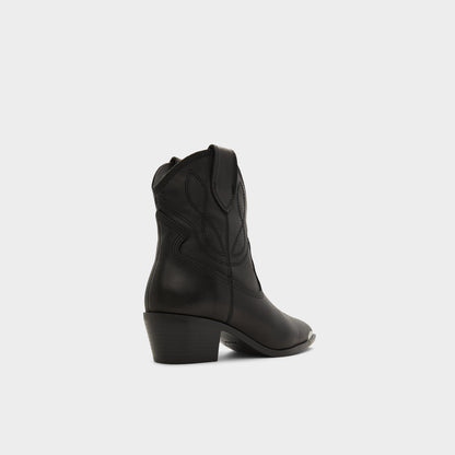 Valley Black Women's Western - Western boot, Block heel Aldo Black