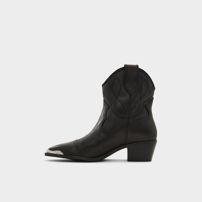 Valley Black Women's Western - Western boot, Block heel Aldo Black
