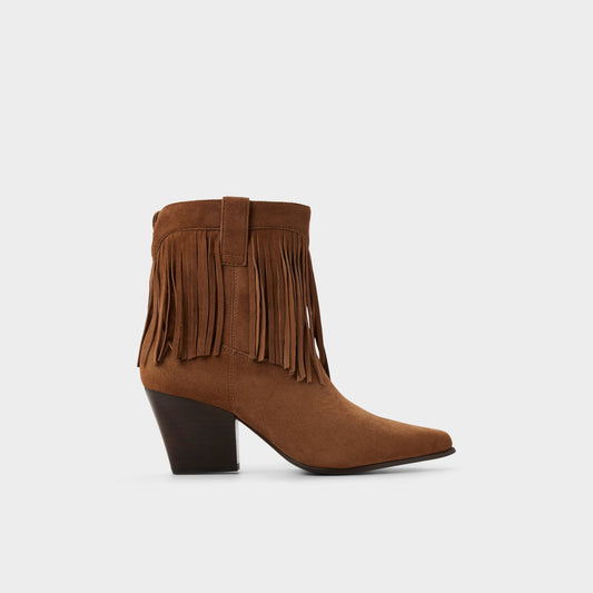 Jollene in Dark Brown - Western boot, Block heel Aldo Dark Brown