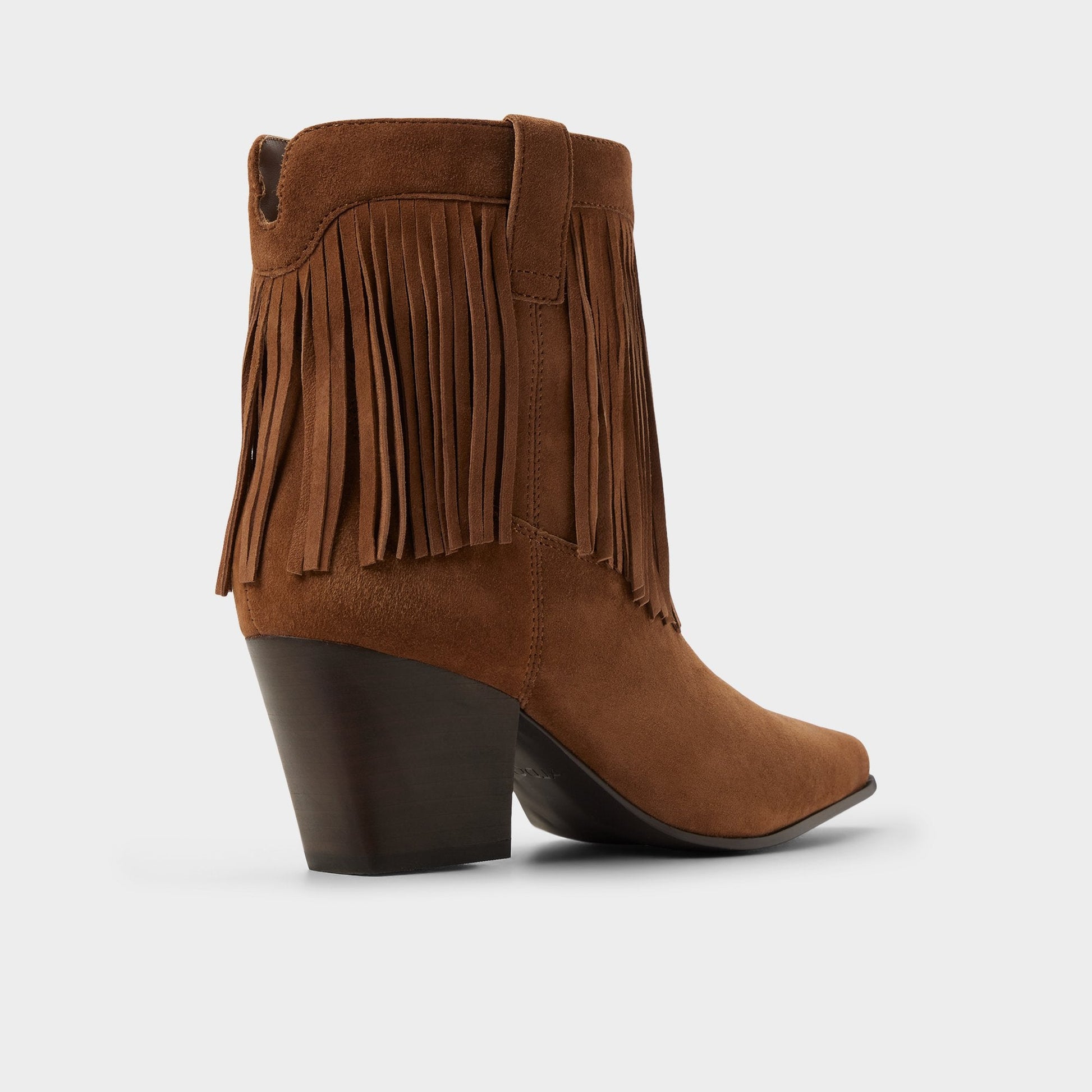 Jollene in Dark Brown - Western boot, Block heel Aldo Dark Brown