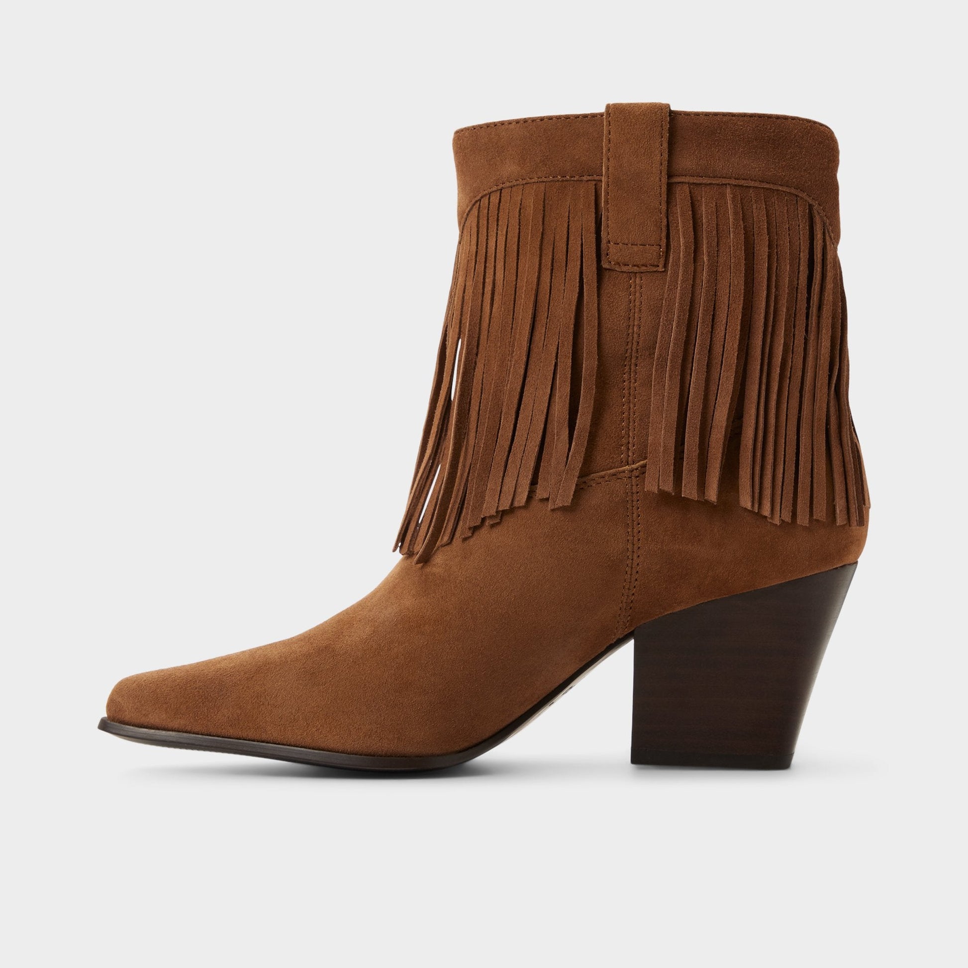 Jollene in Dark Brown - Western boot, Block heel Aldo Dark Brown