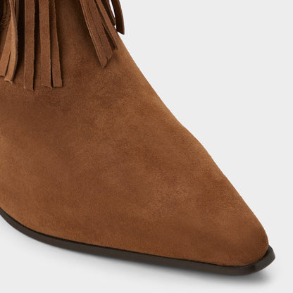 Jollene in Dark Brown - Western boot, Block heel Aldo Dark Brown