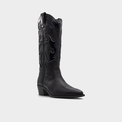 Nebraska Black Women's Western - Mid-calf western boot, Block heel Aldo Black