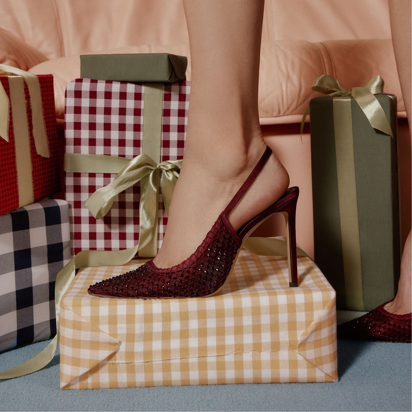 Marciana in Burgundy 14151906 - Slingback heel, Stiletto heel Aldo Burgundy