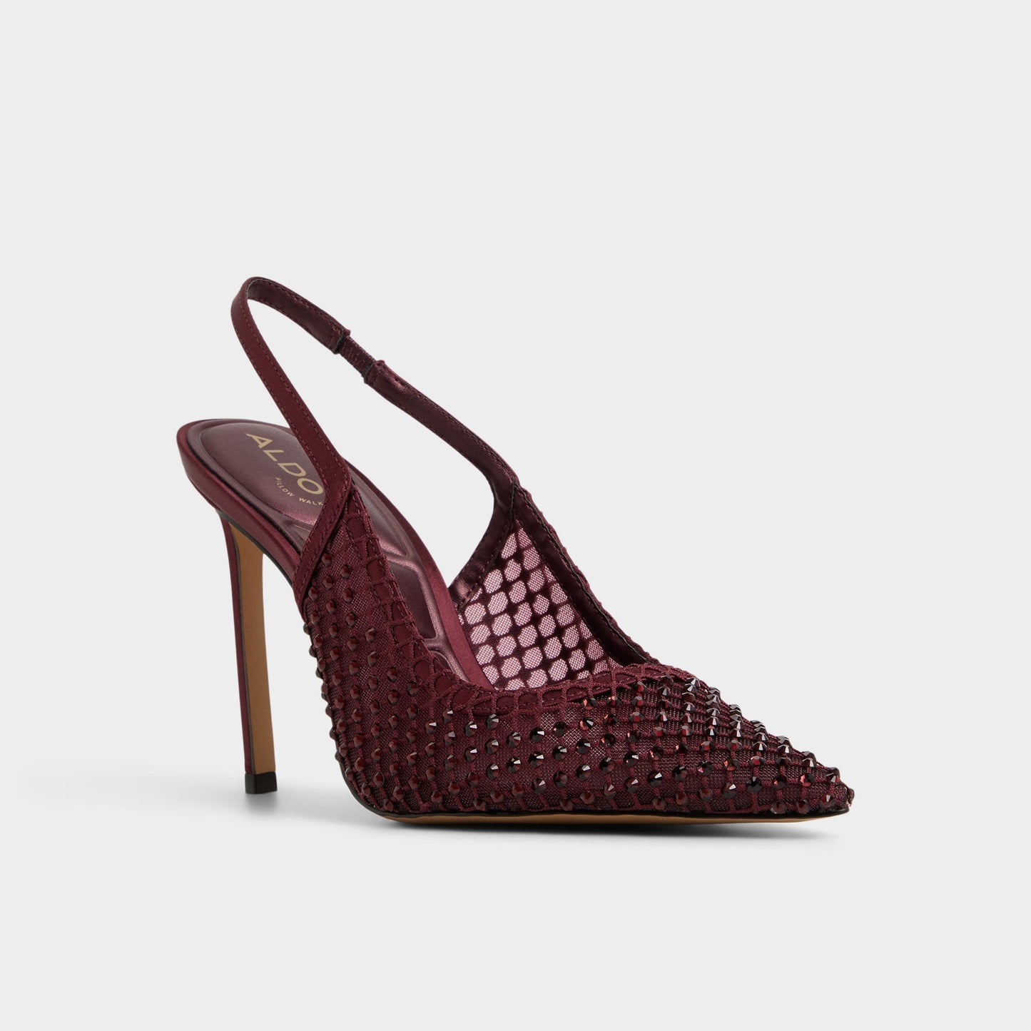 Marciana in Burgundy 14151906 - Slingback heel, Stiletto heel Aldo Burgundy
