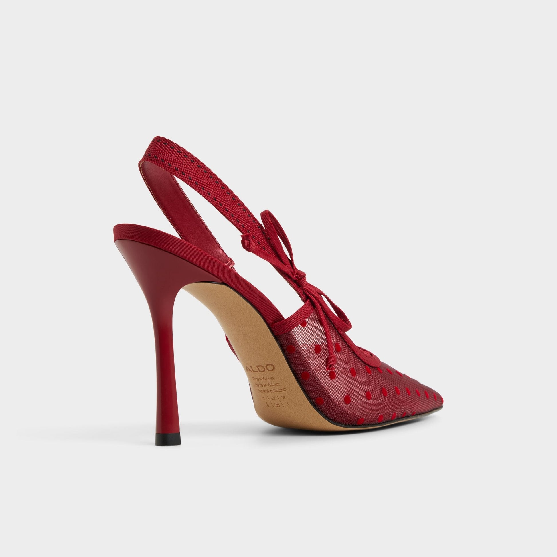 Hennie in Dark Red 14151902 - Slingback heel, Stiletto heel Aldo Dark red