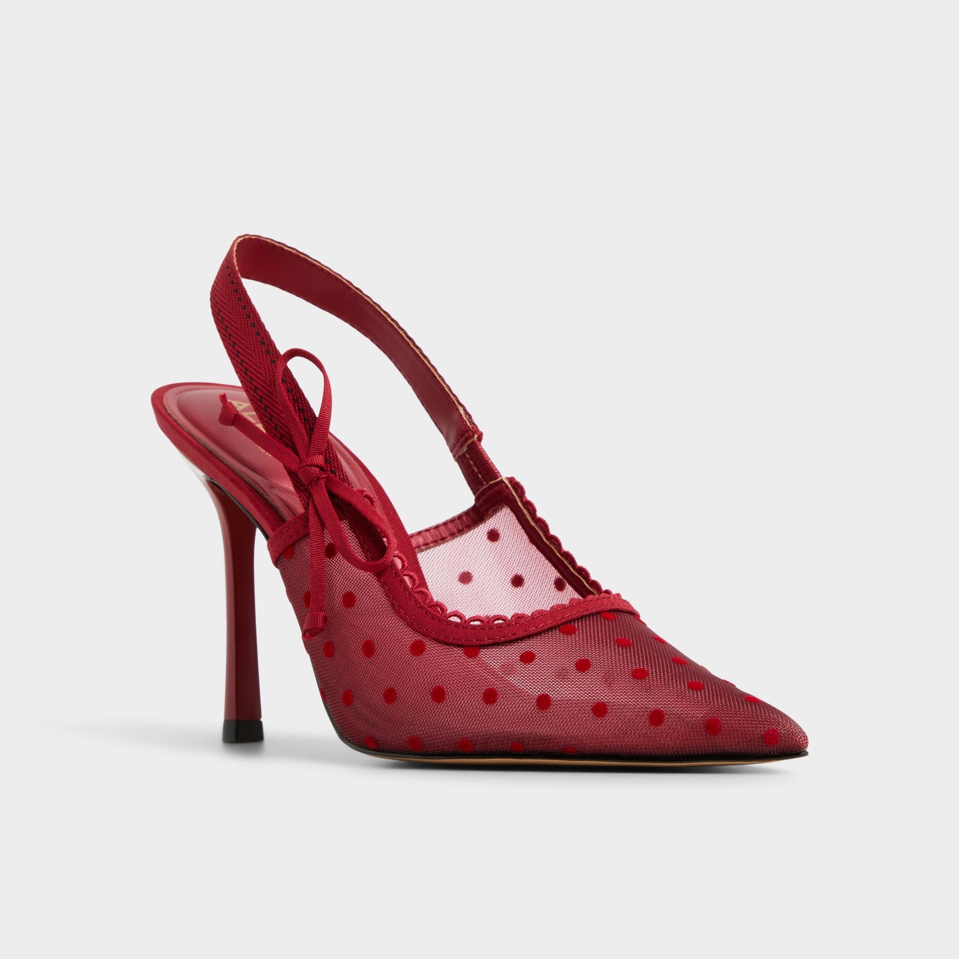 Hennie in Dark Red 14151902 - Slingback heel, Stiletto heel Aldo Dark red