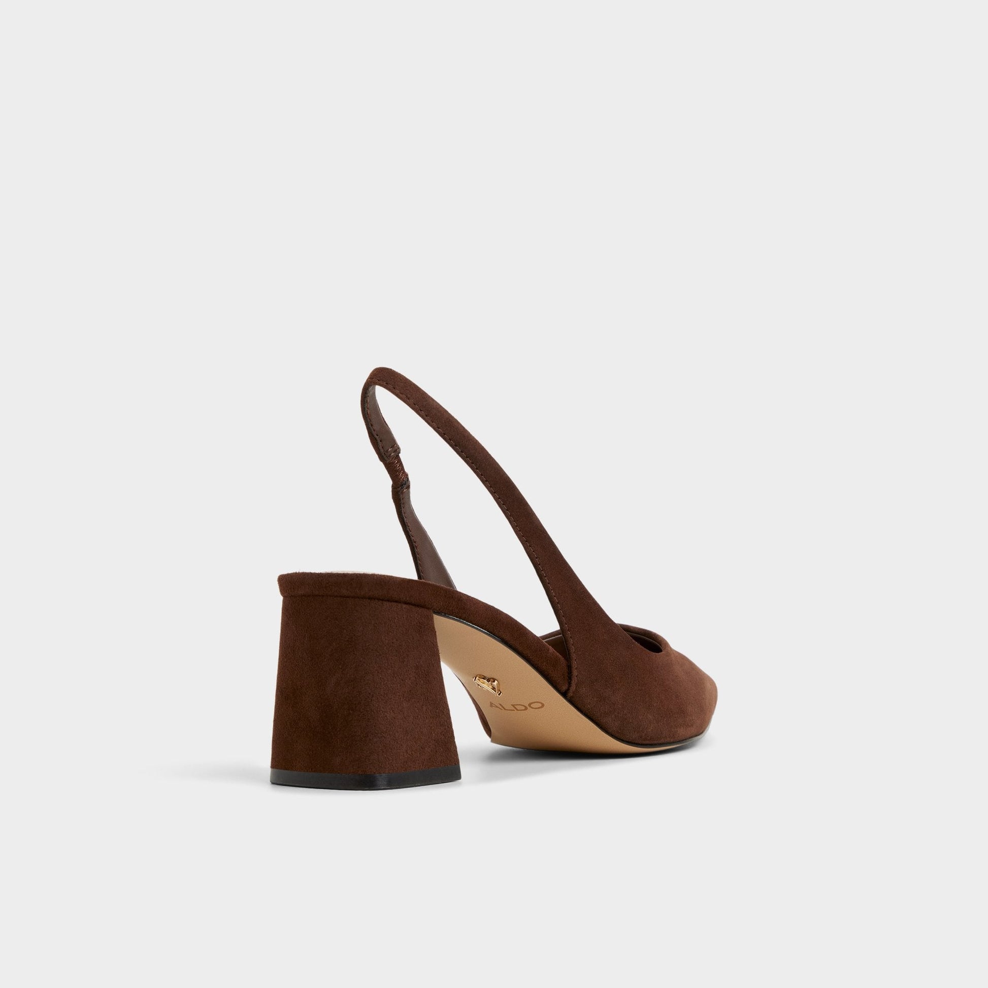 Uliana in Dark Brown - Slingback heel, Block heel Aldo Dark brown