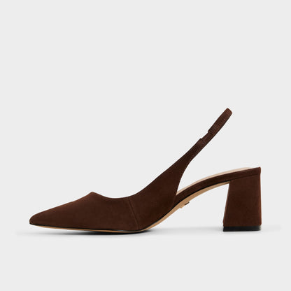 Uliana in Dark Brown - Slingback heel, Block heel Aldo Dark brown