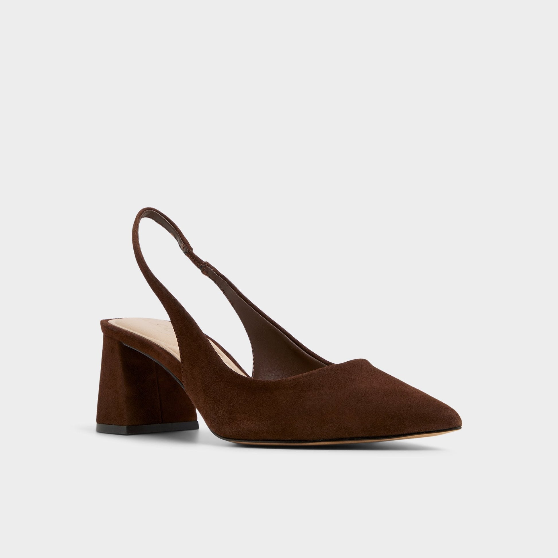 Uliana in Dark Brown - Slingback heel, Block heel Aldo Dark brown