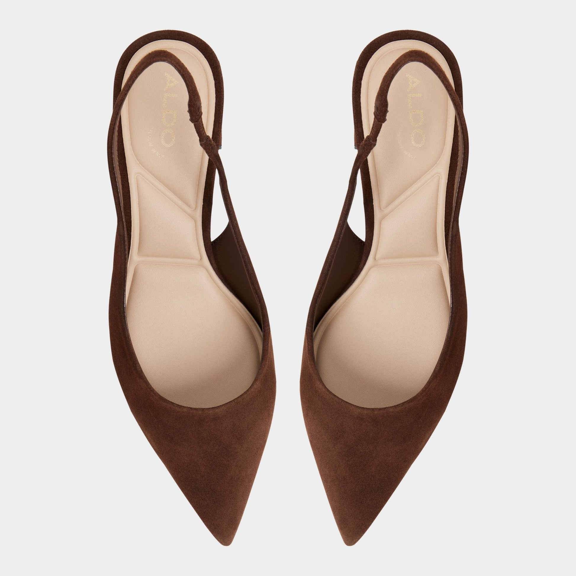 Uliana in Dark Brown - Slingback heel, Block heel Aldo Dark brown