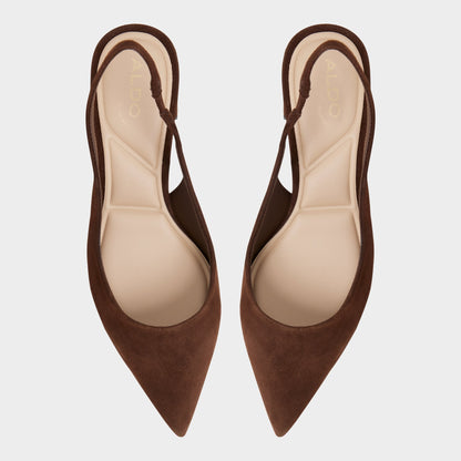 Uliana in Dark Brown - Slingback heel, Block heel Aldo Dark brown