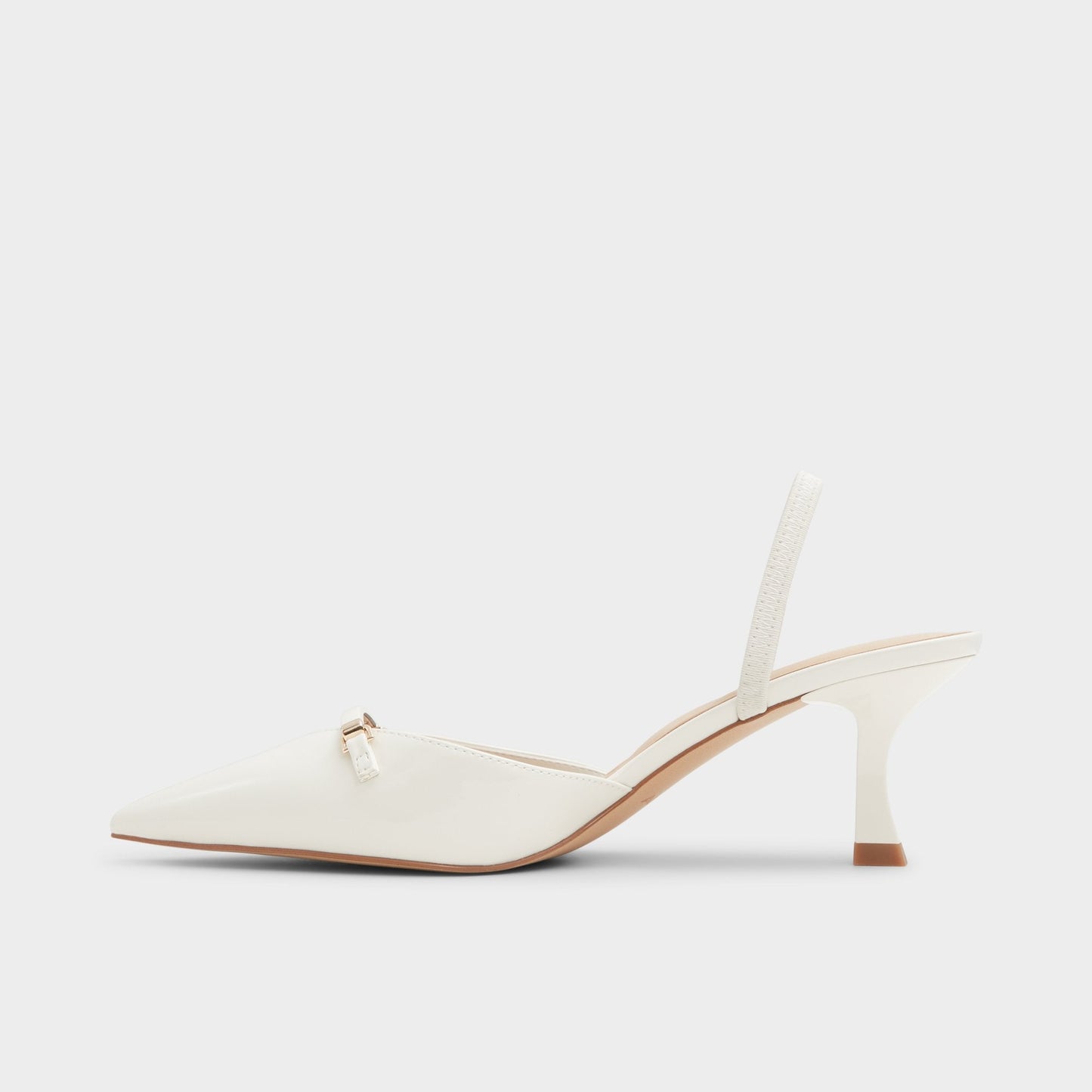 Nailah White/Bone Women's Kitten heels - Slingback heel, Kitten heel Aldo White/bone