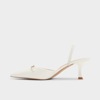 Nailah White/Bone Women's Kitten heels - Slingback heel, Kitten heel Aldo White/bone