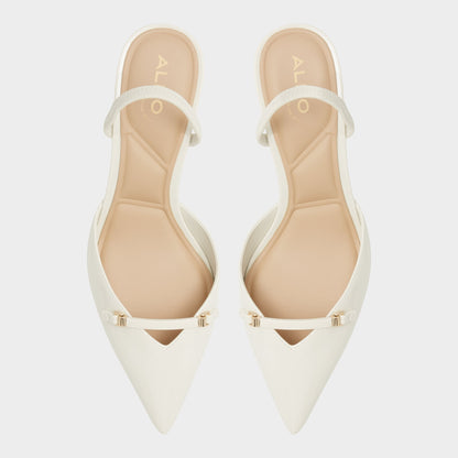 Nailah White/Bone Women's Kitten heels - Slingback heel, Kitten heel Aldo White/bone
