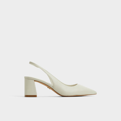Uliana White/Bone Women's Slingbacks - Slingback heel, Block heel Aldo White/bone