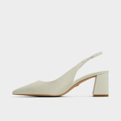 Uliana White/Bone Women's Slingbacks - Slingback heel, Block heel Aldo White/bone