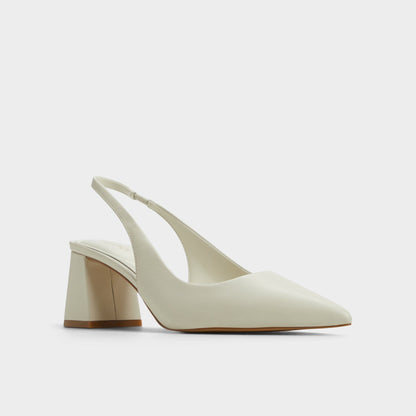 Uliana White/Bone Women's Slingbacks - Slingback heel, Block heel Aldo White/bone