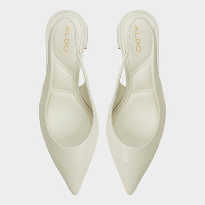 Uliana White/Bone Women's Slingbacks - Slingback heel, Block heel Aldo White/bone