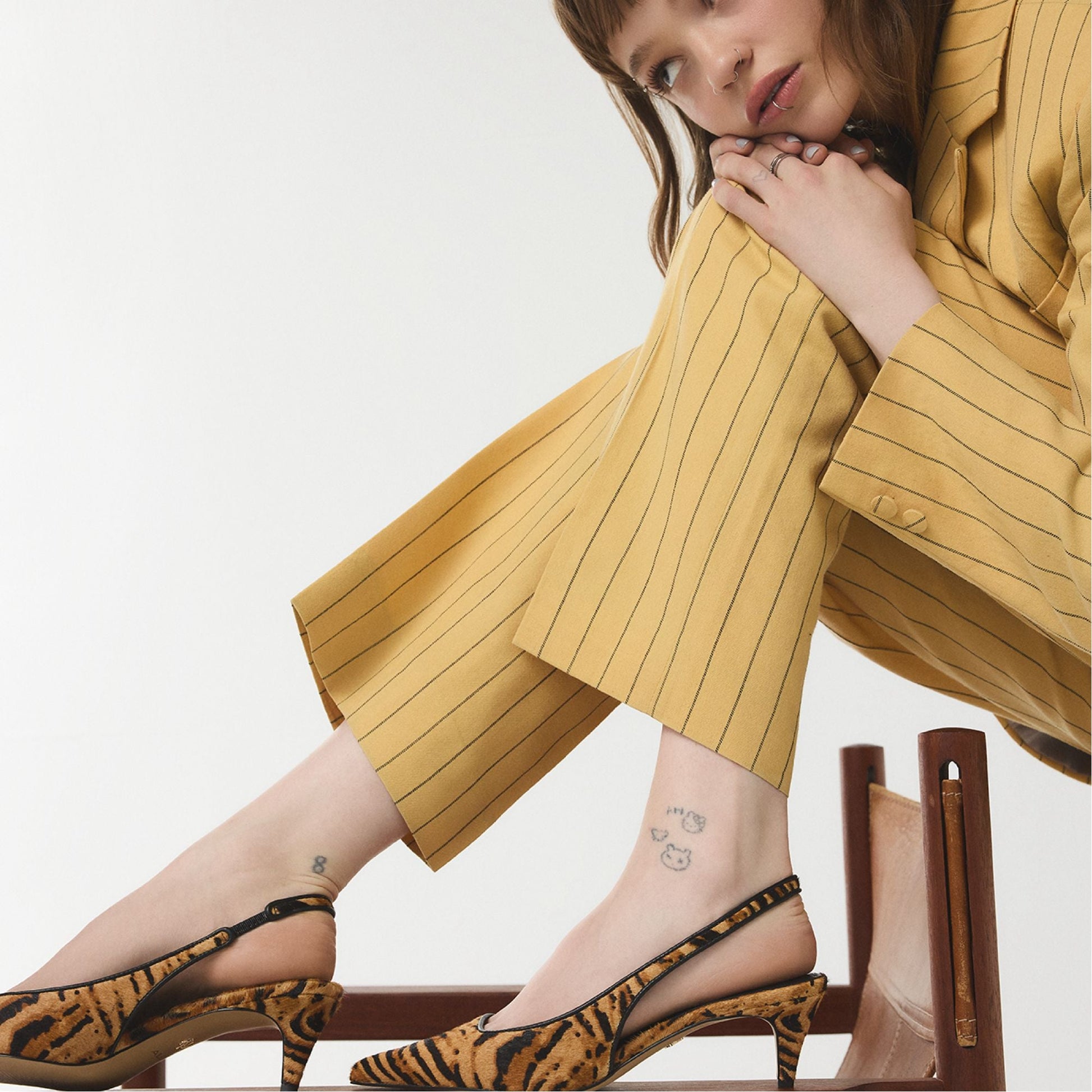 Leanah in Open Brown - Slingback heel, Kitten heel Aldo Open Brown