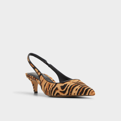 Leanah in Open Brown - Slingback heel, Kitten heel Aldo Open Brown