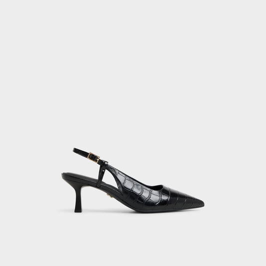 Adan in Black - Slingback heel, Kitten heel Aldo Black