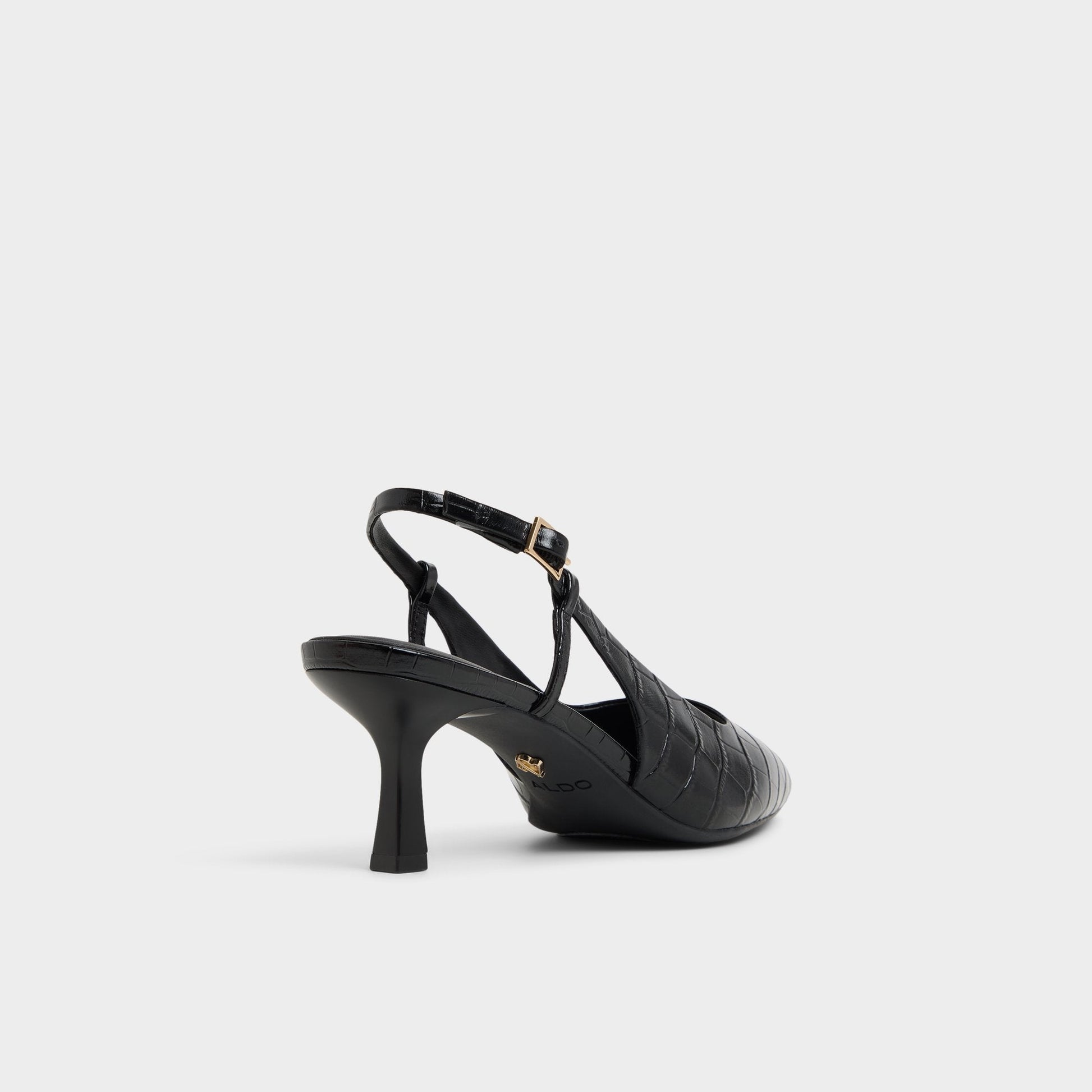 Adan in Black - Slingback heel, Kitten heel Aldo Black