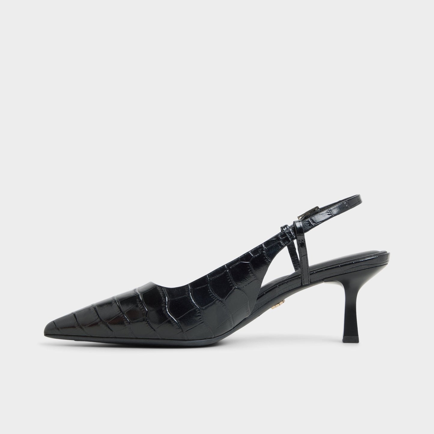 Adan in Black - Slingback heel, Kitten heel Aldo Black