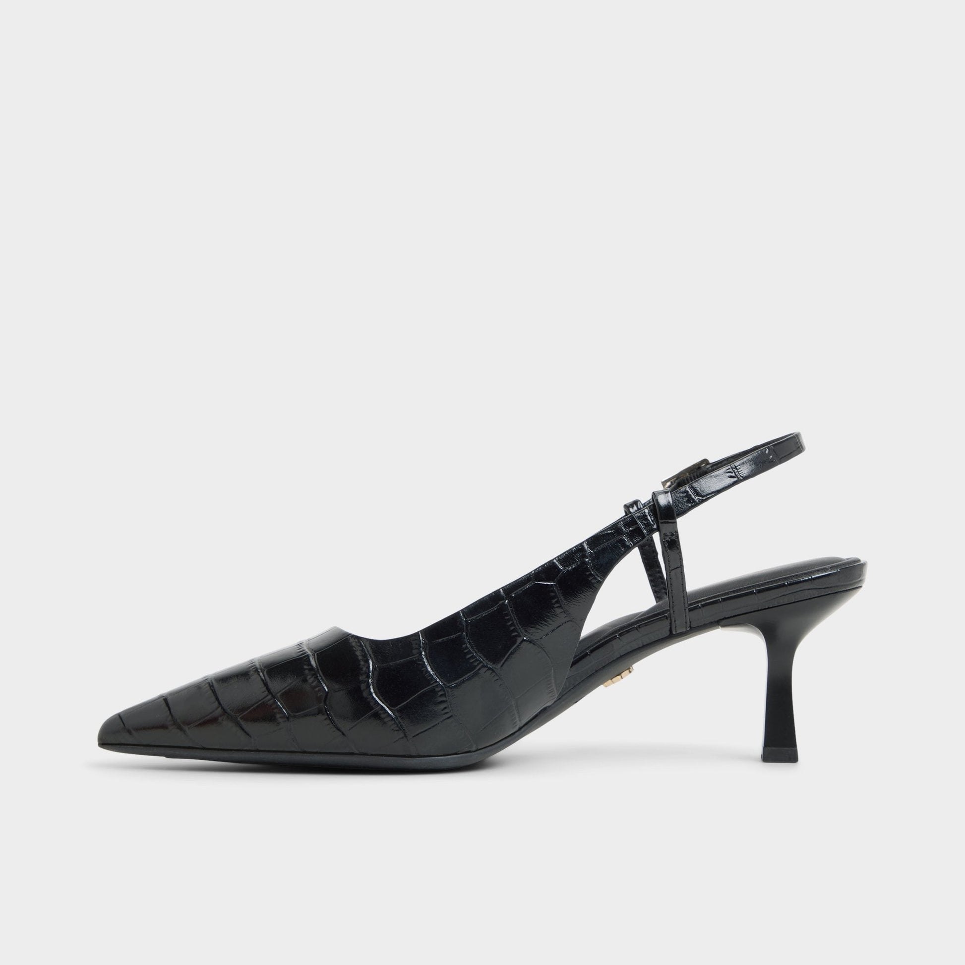 Adan in Black - Slingback heel, Kitten heel Aldo Black