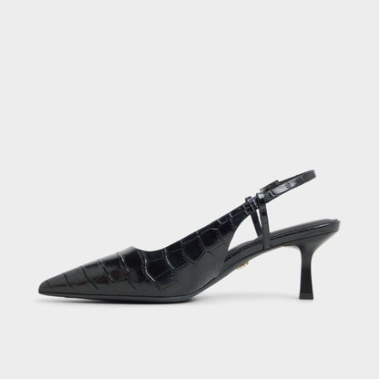 Adan in Black - Slingback heel, Kitten heel Aldo Black