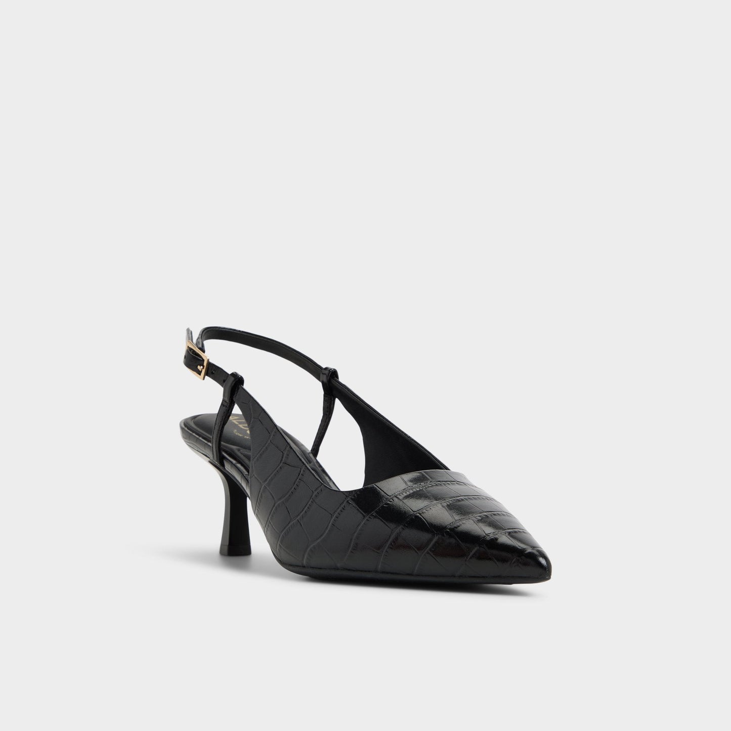 Adan in Black - Slingback heel, Kitten heel Aldo Black