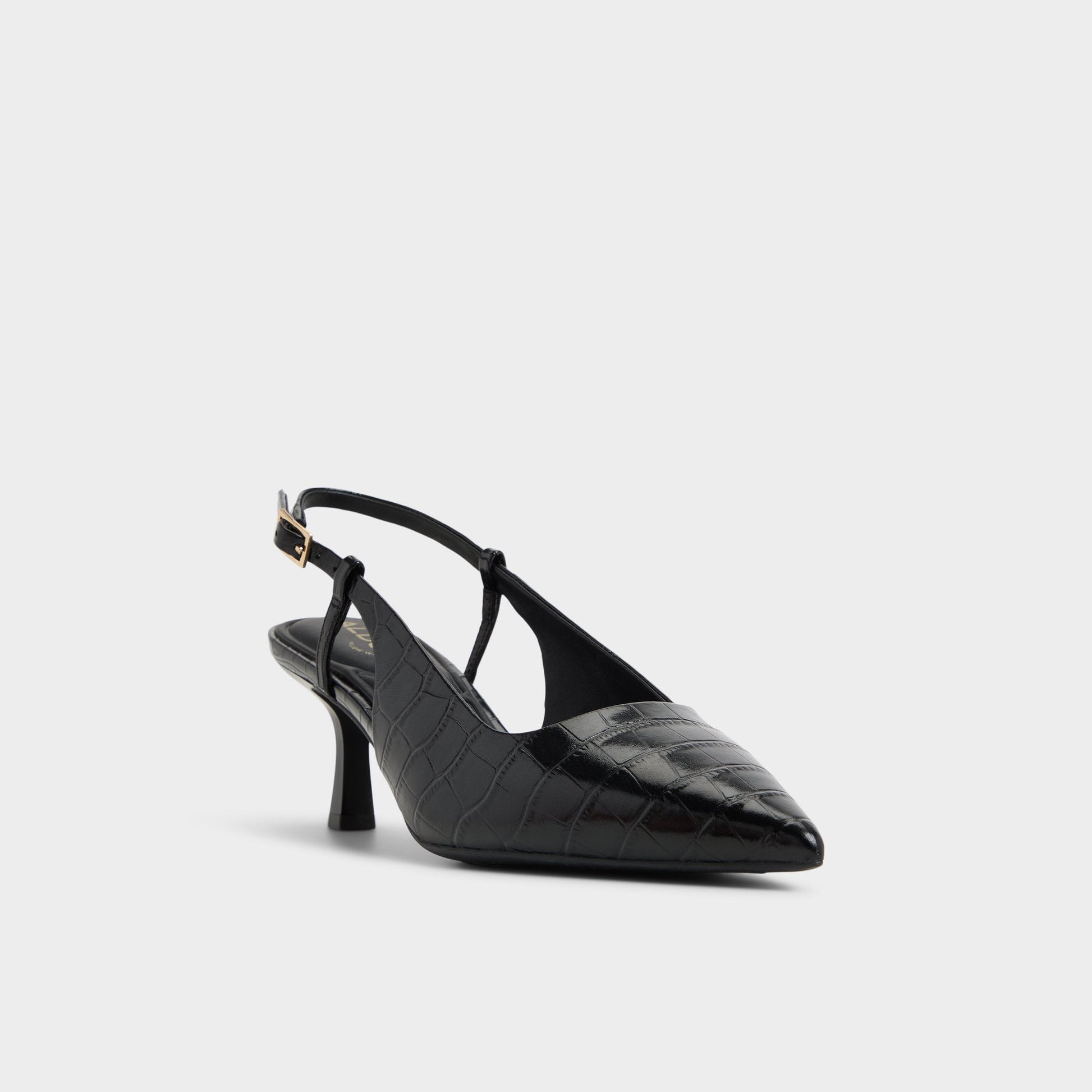 Adan in Black - Slingback heel, Kitten heel Aldo Black