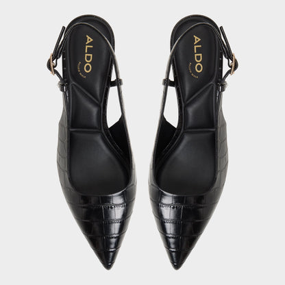 Adan in Black - Slingback heel, Kitten heel Aldo Black