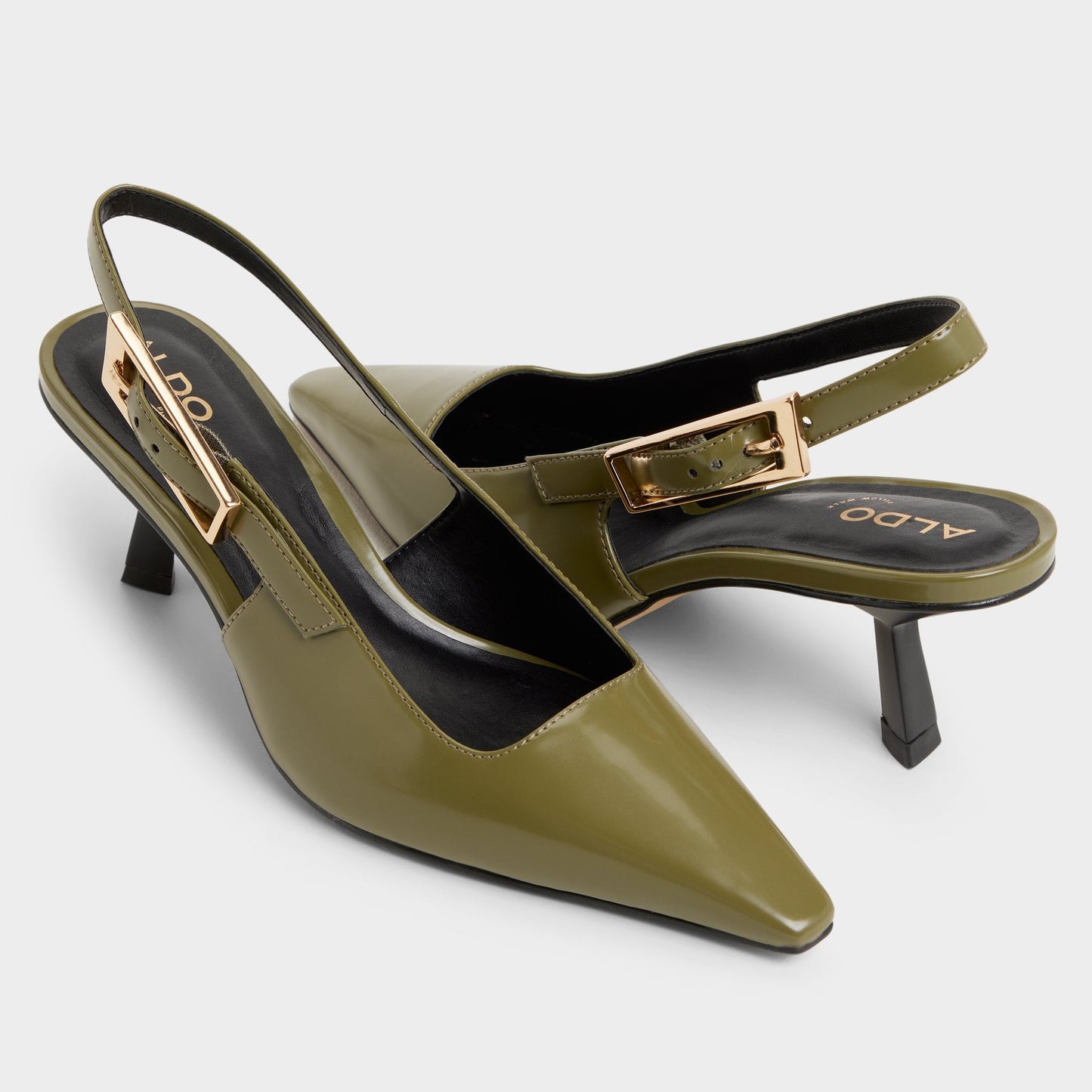 Nealie in Khaki 14139074 - Slingback heel, Kitten heel Aldo Khaki